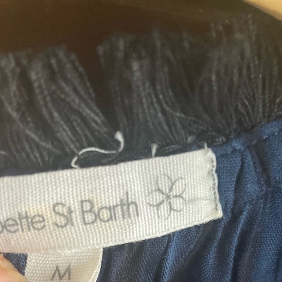 Poupette St. Barth Beline Blue Printed Mini Dress - Picture 7 of 7